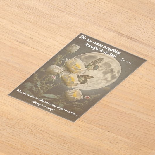 Beautifully and Wonderfully Made Acryl Uitnodigingen (Laagn)