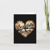 Beautifully Broken Heart  Kaart (Voorkant)