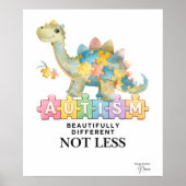 Beautifully different not less | Autism poster  (Voorkant)