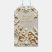 Beautifully elegant seashells and corals inspired  cadeaulabel (Voorkant)