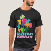 Beautifully Incomplete Colorful Puzzle Piece T-shirt (Voorkant)