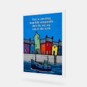 Beautifully Unrepeatable Inspirational Coastal Acryl Bord (Hoek)