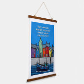 Beautifully Unrepeatable Inspirational Coastal Hangend Wandkleed (Gebogen)