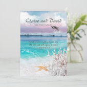 BEAUTIFUTE TROPISCHE OCEAAN SUNRISE DOLPHINS KAART (Staand voorkant)