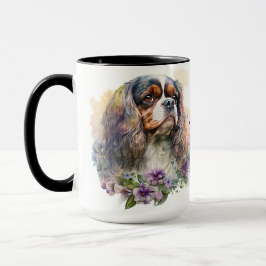 BEAUTIFUTE WATERVERF CAVALIER KING CHARLES SPANIEL MOK (Links)