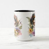 BEAUTIFUTE WATERVERF CAVALIER KING CHARLES SPANIEL MOK (Midden)