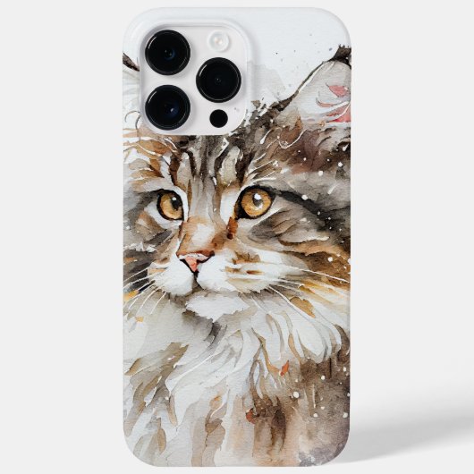 BEAUTIFUTE WATERVERF NORSE BOEST CAT Case-Mate iPhone CASE (Achterkant)