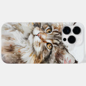 BEAUTIFUTE WATERVERF NORSE BOEST CAT Case-Mate iPhone CASE (Achterkant (horizontaal))