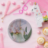 BEAUTIFUTIEF ENKEL WITTE BORD IRIS PAPIER (Feest)