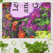 BEAUTIFUTIEF FLORAL LAAT GAAN EN GOD FOTO LATEN MA THEEDOEK (Gevouwen)