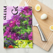 BEAUTIFUTIEF FLORAL LAAT GAAN EN GOD FOTO LATEN MA THEEDOEK (Quarter Fold)