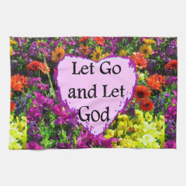 BEAUTIFUTIEF FLORAL LAAT GAAN EN GOD FOTO LATEN MA THEEDOEK