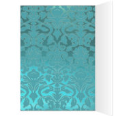 BEAUTIFUTIEF PINK ROSE AQUA BLUE DAMASK Moederdag (Binnen (Links))