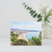 Beautifyl Lloret de Mar panorame travel Feestdagenkaart (Staand voorkant)