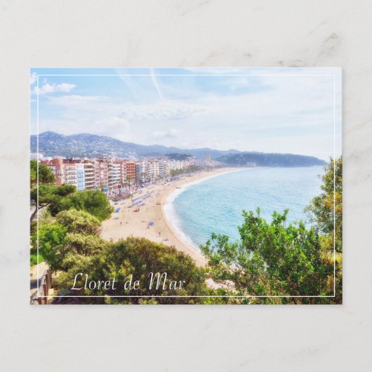 Beautifyl Lloret de Mar panorame travel Feestdagenkaart (Voorkant)