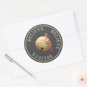 Beautiufl GELEVE Jingle Bell Kerstmis Ronde Sticker (Envelop)