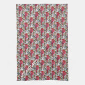 BEAUTIUL RED BIRD KITCHEN TOWEL THEEDOEK (Verticaal)