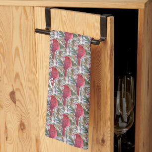 BEAUTIUL RED BIRD KITCHEN TOWEL THEEDOEK
