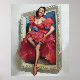 Beautìul Vrouwen Stap uit Pin Up Poster