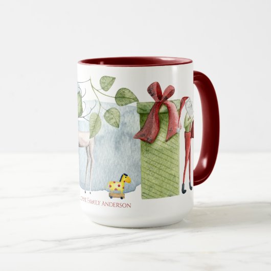 Beautiully Folk Art geïllustreerd op maat Mok (Voorkant rechts)