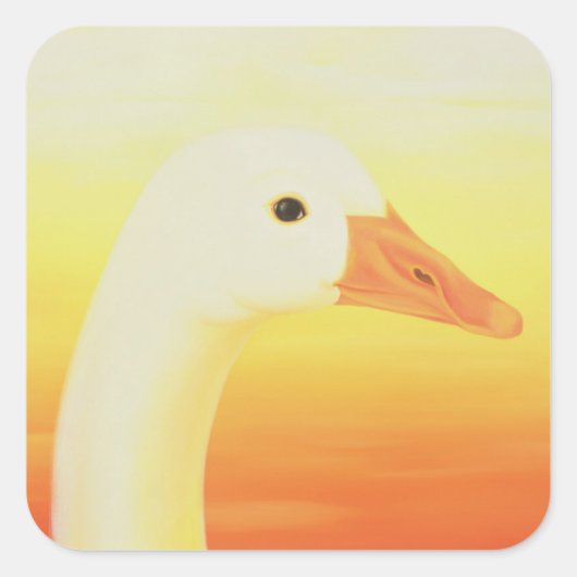 Beauty 1998 vierkante sticker (Voorkant)