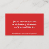 Beauty #6 Design 2 Visitekaartje (Achterkant)