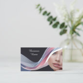 Beauty Aangepaste QR code professioneel Visitekaartje (Staand voorkant)