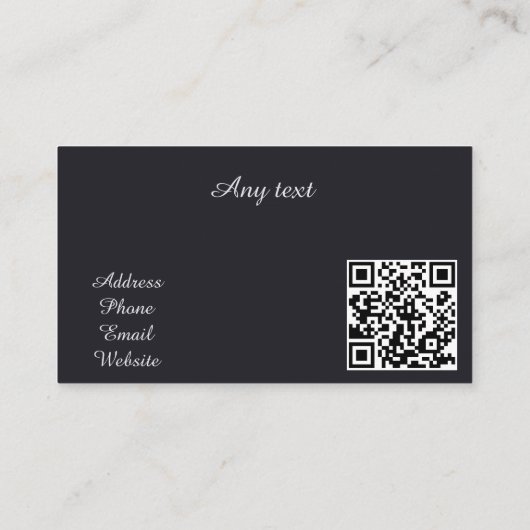 Beauty Aangepaste QR code professioneel Visitekaartje (Achterkant)