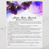 *~* Beauty Abstract Liability Waiver Services Flyer (Voorkant)