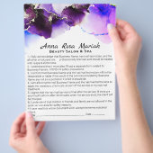 *~* Beauty Abstract Liability Waiver Services Flyer (Hand)