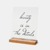 Beauty Acryl Teken Acryl Bord (Hoek)