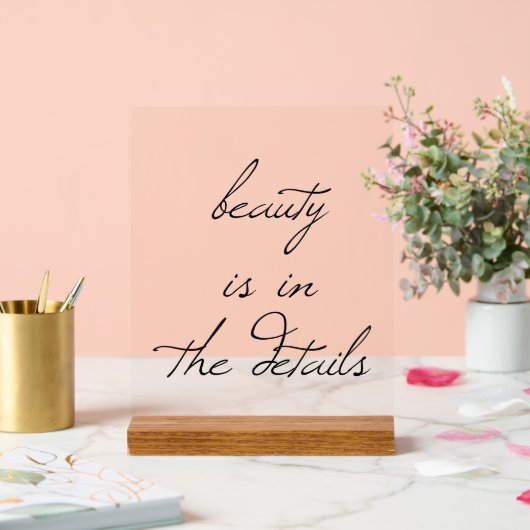 Beauty Acryl Teken Acryl Bord (Huwelijk)