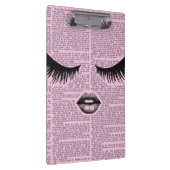 Beauty Aesthetic Pink Clipboard for Work & School Klembord (Rechts)