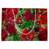 Beauty and beast - slang- en Roos-ventilator Groot Cadeauzakje (Achterkant)