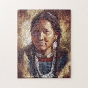 Beauty and Grace, Native American (Ute) puzzle Legpuzzel