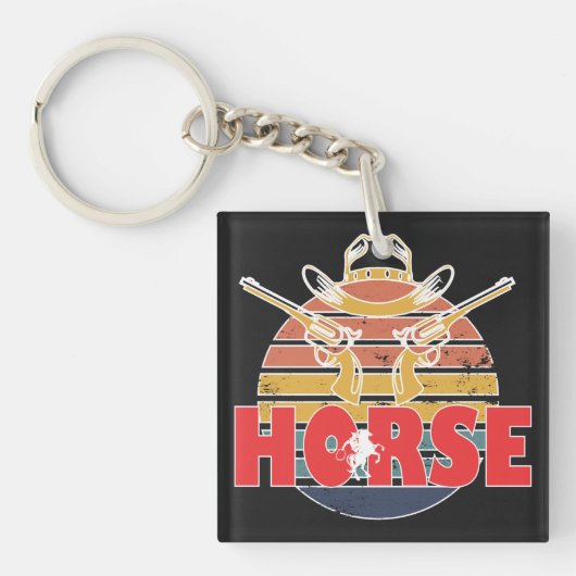 Beauty and Grace of Horses Equestrian Sleutelhanger (voorkant)