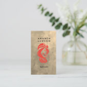 Beauty and Hair Logo Visitekaartje (Staand voorkant)