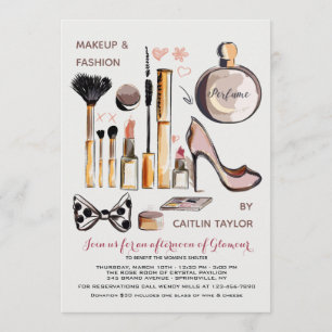 Beauty and Style Invitation Kaart