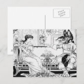 Beauty and the Beast, 1874 (litho) (foto) Briefkaart (Voorkant / Achterkant)