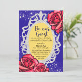 Beauty and the Beast Mirror & Rozen Sprookje Kaart (Staand voorkant)