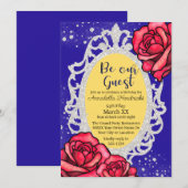 Beauty and the Beast Mirror & Rozen Sprookje Kaart (Voorkant / Achterkant)