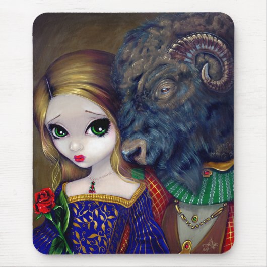"Beauty and the Beast" Mousepad Muismat (Voorkant)