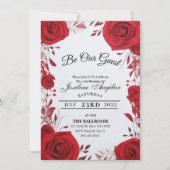 Beauty and the Beast Sweet 16 Rozen Kaart (Voorkant)