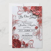 Beauty and the Beast Sweet 16 Rozen Kaart (Voorkant)