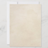 Beauty and the Beast Waterverf Sprookje Invitat Kaart (Achterkant)