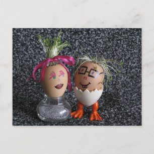 Beauty and the Geek Eggmen serie Paas Briefkaart