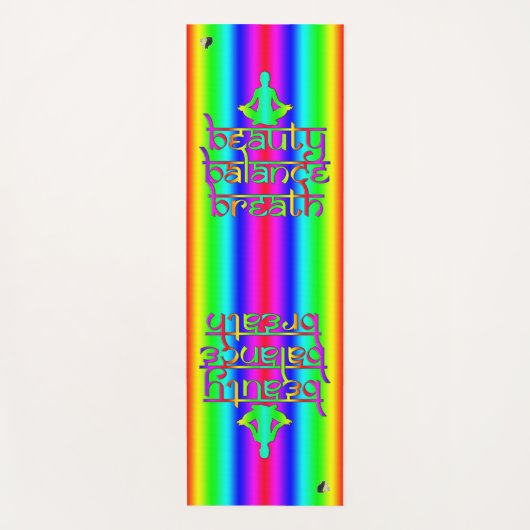 Beauty Balance Breath Rainbow-intenties Yogamat (Voorkant)