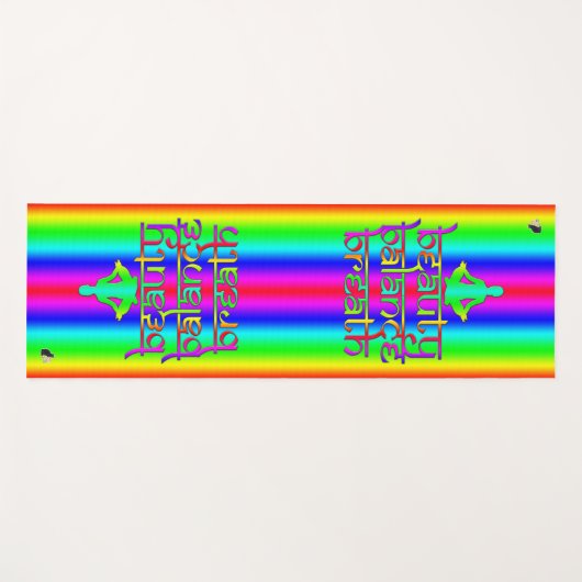 Beauty Balance Breath Rainbow-intenties Yogamat (Voorkant (horizontaal))