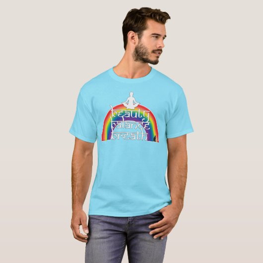 Beauty Balance Breath Rainbow Intentions T-shirt (Voorkant volledig)