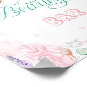 Beauty Bar Spa Party Meisje Verjaardag Poster (Hoek)